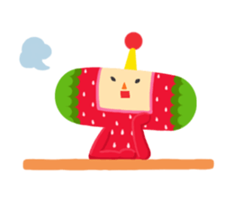 Cousin Ichigo from Katamari Damacy sighing cutely.